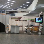 Der Ausstellungsstand der Wismut GmbH informiert über 20 Jahre erfolgreiche Sanierungstätigkeit