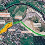 Realisierte und geplante Bauten für den Hochwasserschutz auf den Wismut-Flächen in Crossen