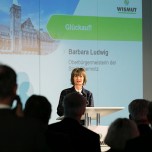 Für die Chemnitzer Oberbürgermeisterin Barbara Ludwig ist die Geschichte der Wismut GmbH eine der „schönsten“ der deutschen Wiedervereinigung
