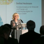 Ministerialdirigentin Gerlind Heckmann vom BMWi dankte im Namen des Gesellschafters und überbrachte Grüße der Bundeswirtschaftsministerin