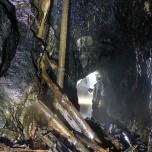 Wasserrückstau auf dem Markus-Semmler-Stollen bei der Dreililien Fundgrube