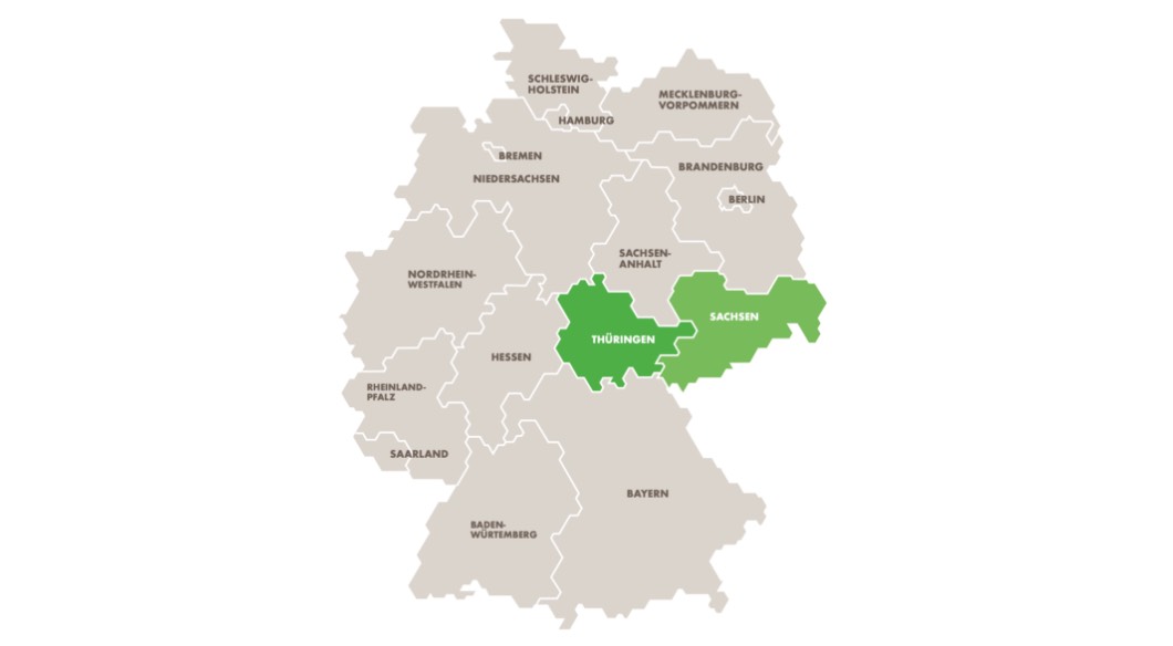 Die Region des Uranbergbaus in Deutschland
