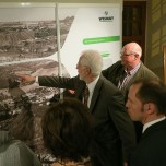 Informationen zur Sanierung der Gebiete des Uranerzbergbaus ergänzen die Ausstellung