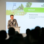 Thomas Korte dankte als Vertreter des Bundeswirtschaftsministeriums den Anwesenden und der Wismut GmbH für die gute Zusammenarbeit