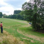 Offizielle Abnahme der Bauleistung Ende Juli im Bereich Schurf 536, Falkenbach