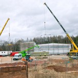 Die Bauarbeiten an der neuen Anlage zur Wasserbehandlung in Helmsdorf gehen gut voran