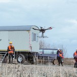 Bei den vom BfS organisierten Vergleichsmessungen haben fünf Teams Drohnen mit Strahlenmesstechnik getestet