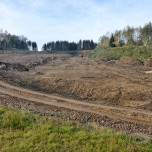 Auf dem Areal wurden im Oktober 2019 das Gelände profiliert und bauliche Reste (Fundamente, Bodenplatten o. Ä.) beseitigt