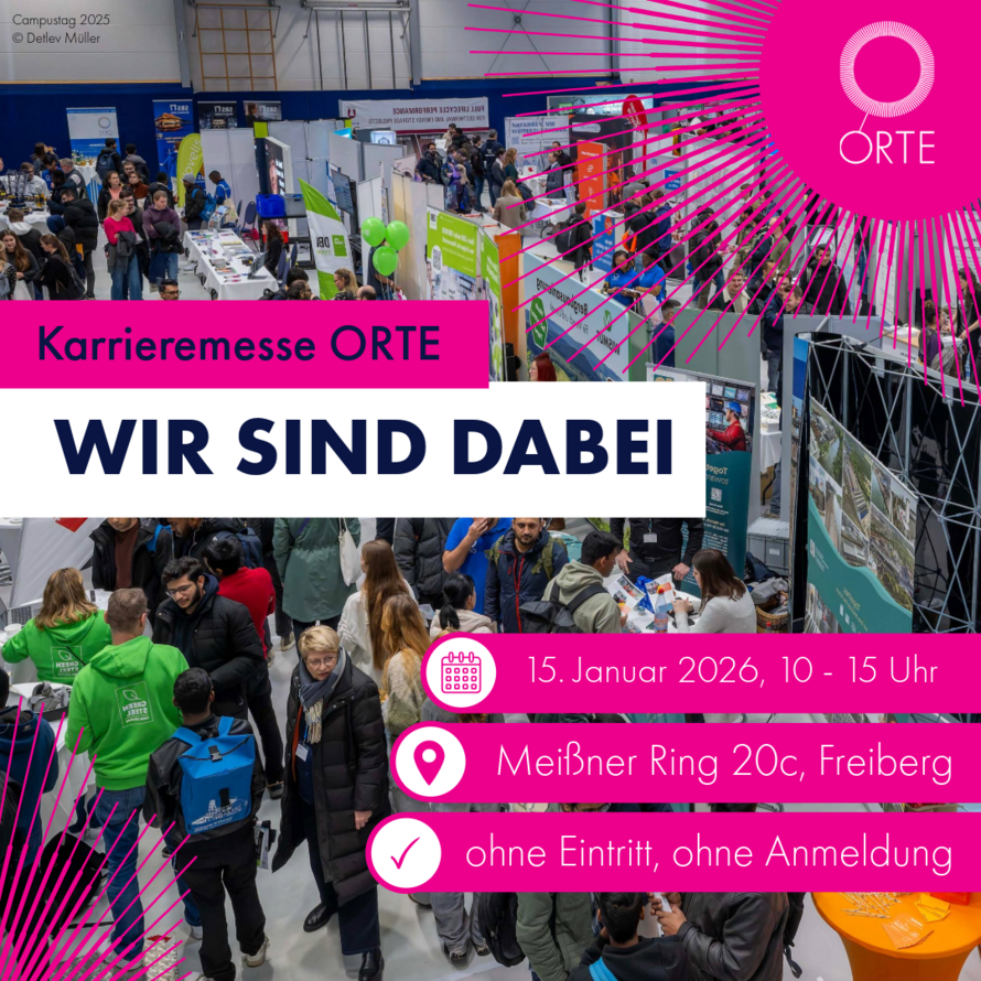 Wismut GmbH auf der Karrieremesse ORTE 2026 in Freiberg