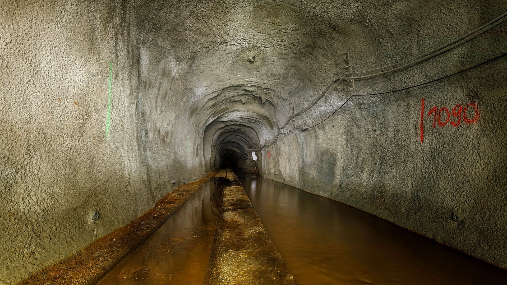 Der Stollen mit Spritzbetonausbau